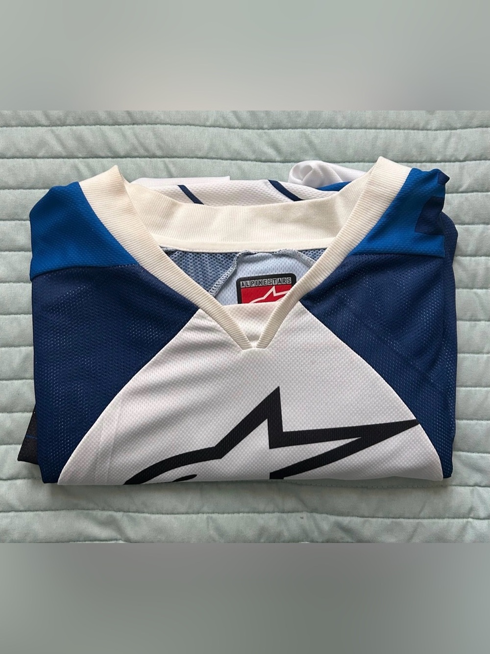 Alpinestar Motocross Jersey Blue White size XL EUC
